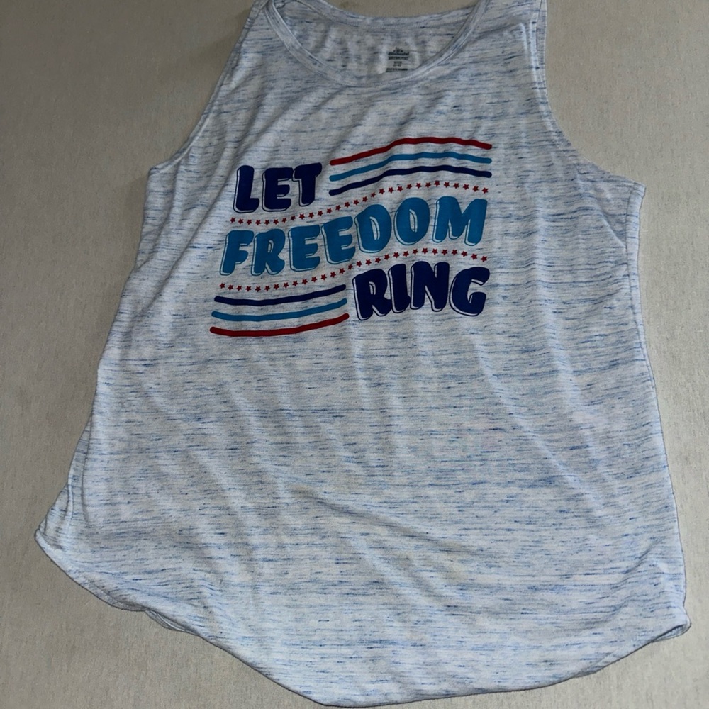 Womens Size Small Let Freedom Ring Tank Top.